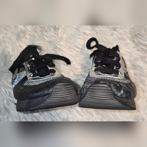 Michael Kors Allie Glitter Chain-Mesh Sneaker 7.5 - Picture 8 of 10